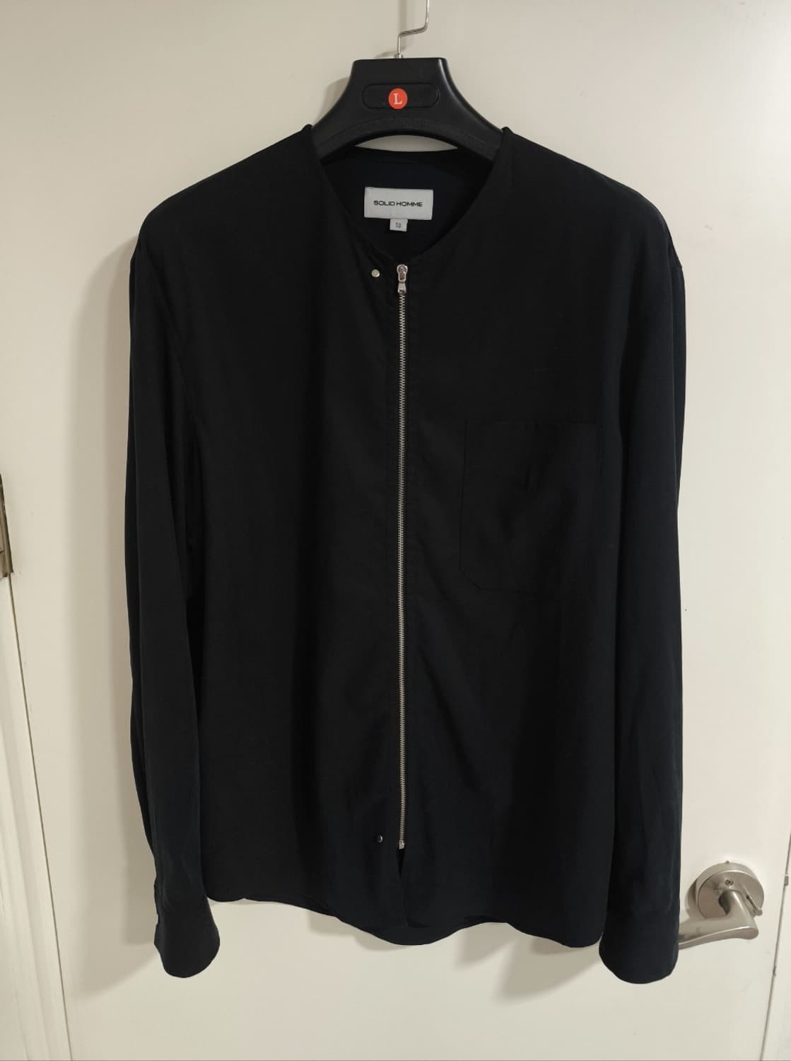 105 솔리드옴므 레이온 혼방 집업 상품이미지1