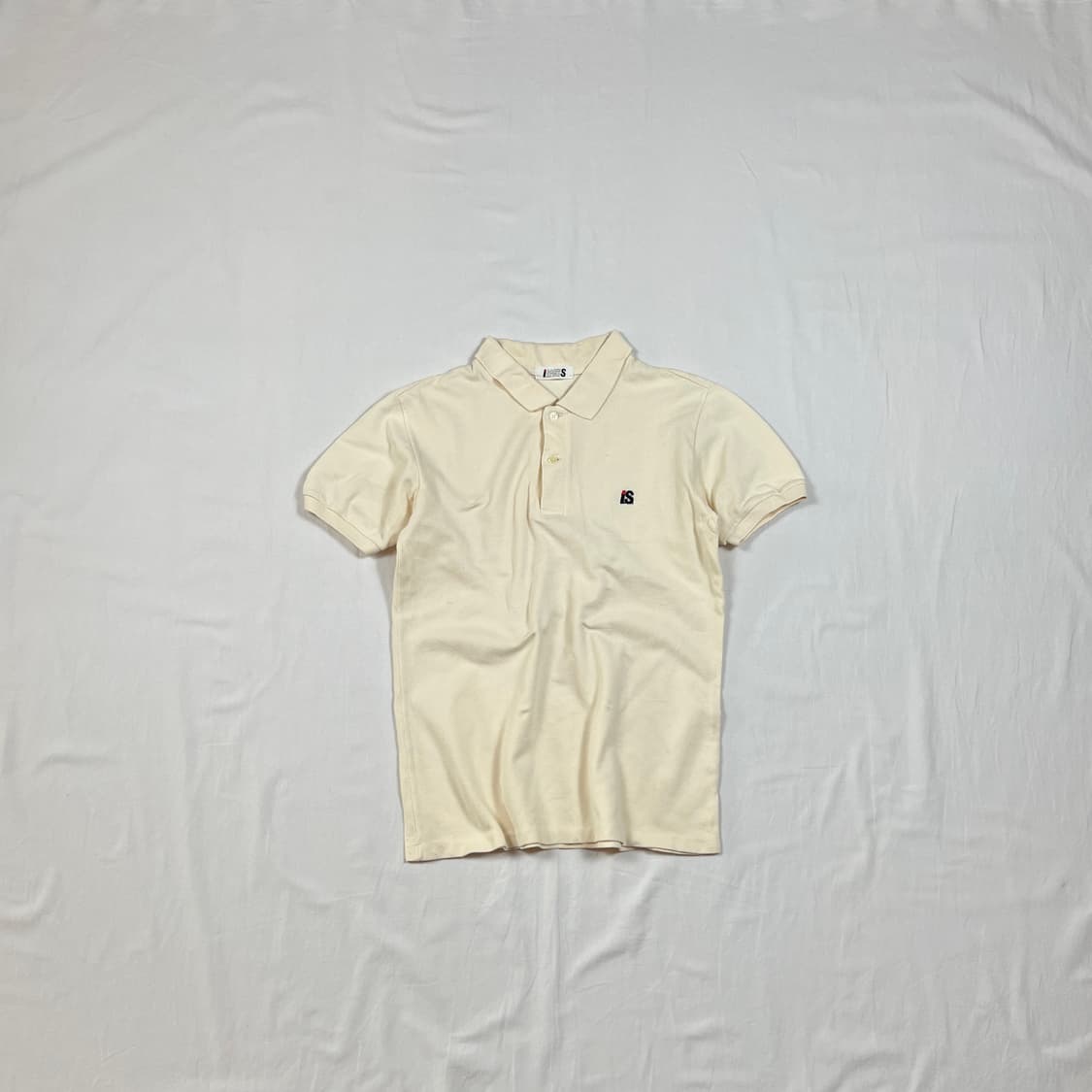 80‘s i.s. 이세이스포츠 issey sport 로고 반팔 피케셔츠 상품이미지1