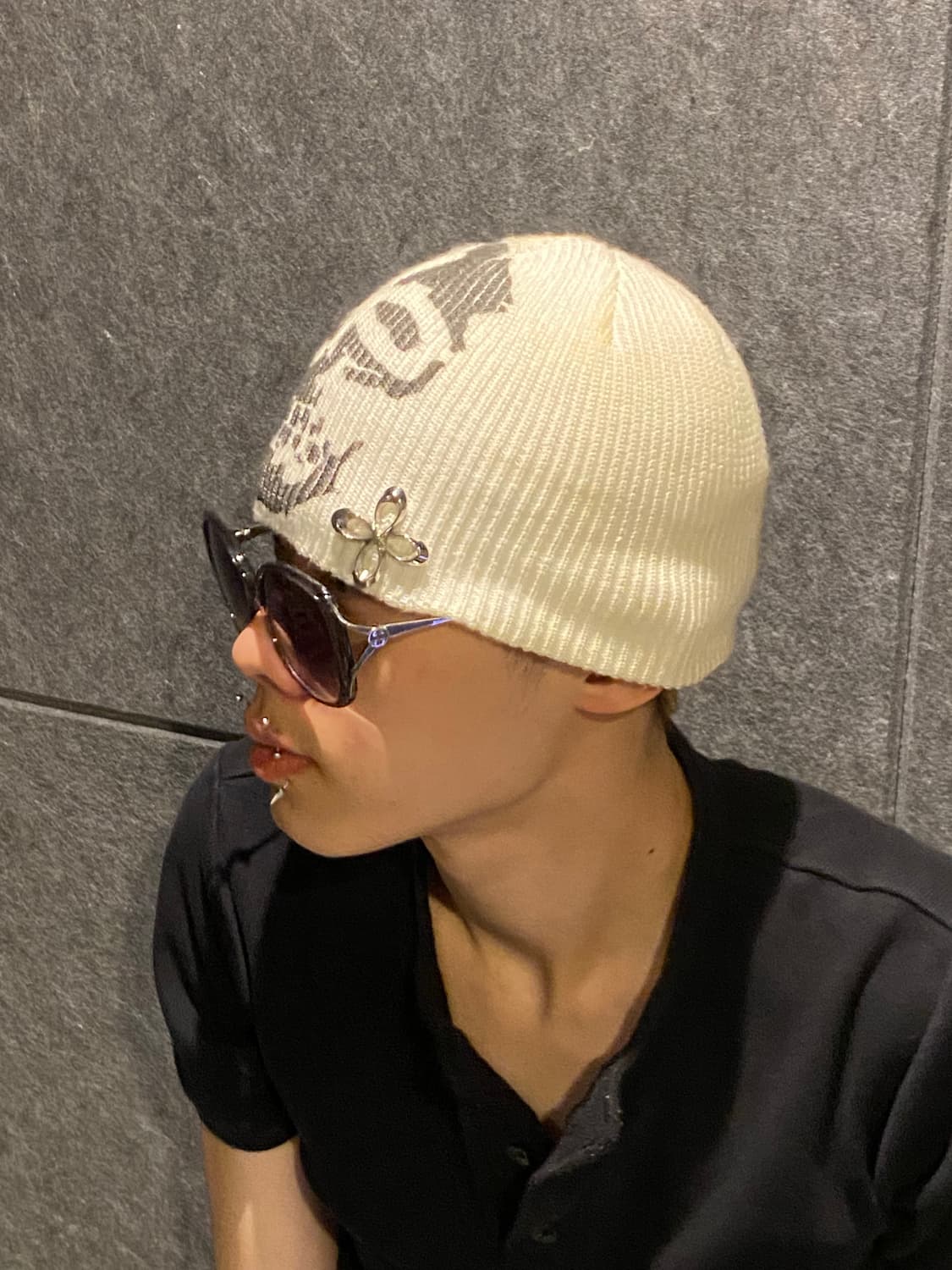 Surgery skull born beanie white os 상품이미지1
