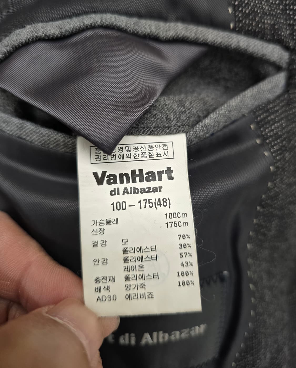 반하트디알바자 남성 모직패딩자켓.
싸이즈90~95 .   48싸이즈 상품이미지7