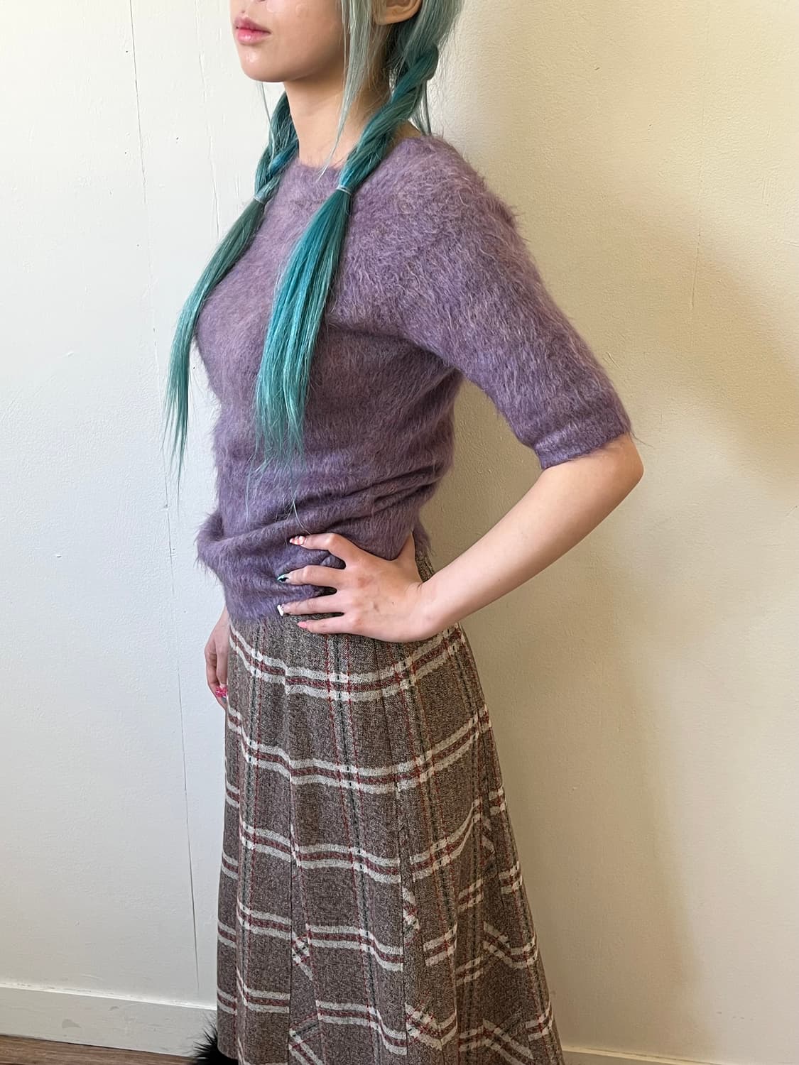 KCB 모헤어 라벤더스웨터 상품이미지4