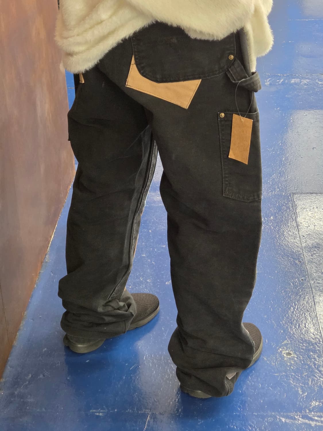 Carhartt 칼하트 더블니 데님 패치워크 커스텀 팬츠 상품이미지3