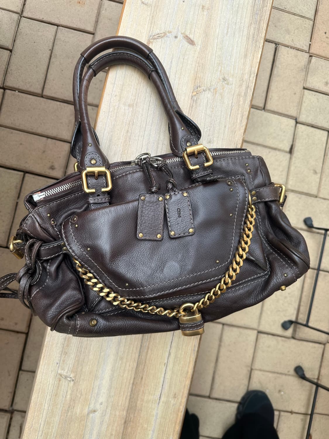 [A 정품] 끌로에 패딩턴백 다크브라운 상품이미지5