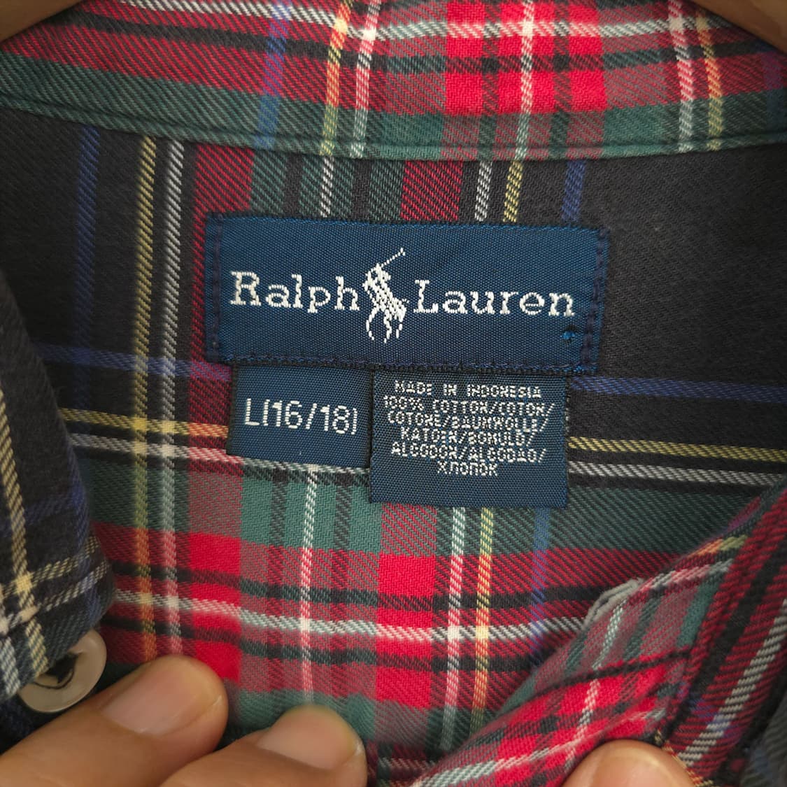 랄프 로렌 Ralph Lauren 체크 셔츠 L (16/18) 여성 55 상품이미지8
