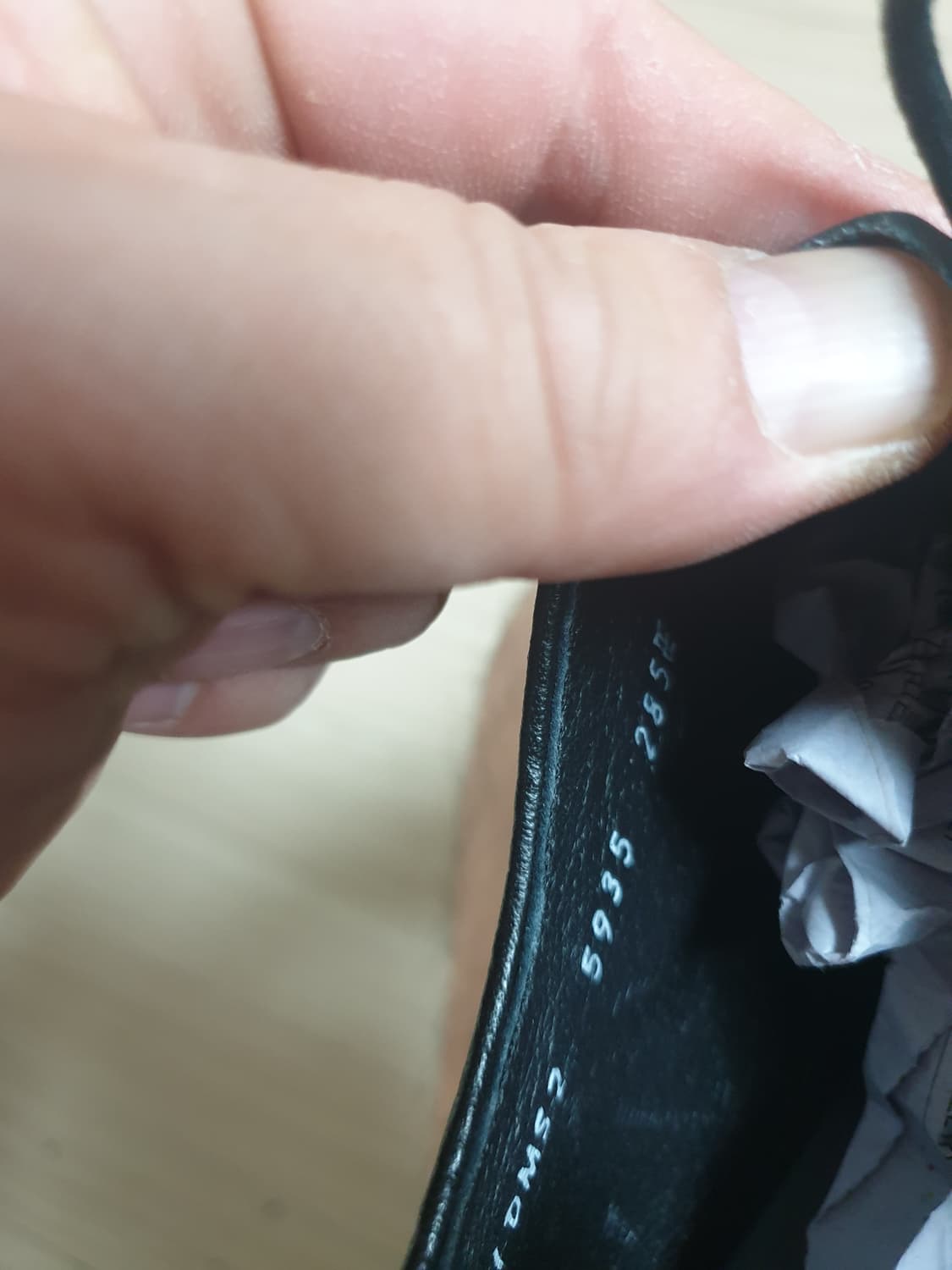 mmrd 검정색 남성용 가죽 더비슈즈(285E) 상품이미지7