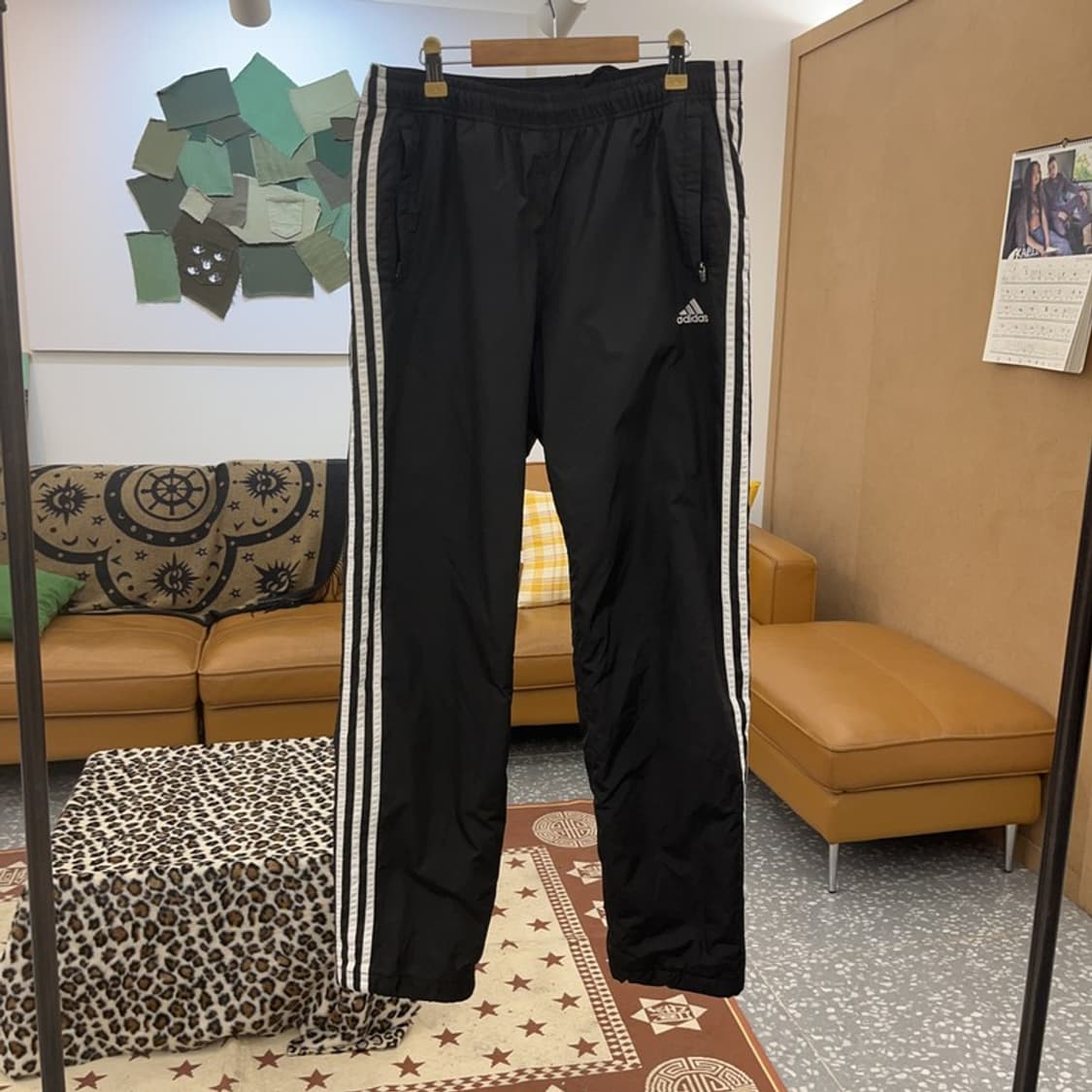 아디다스 캐주얼 스포티 삼선 와이드 트랙팬츠 100 C09362 상품이미지3