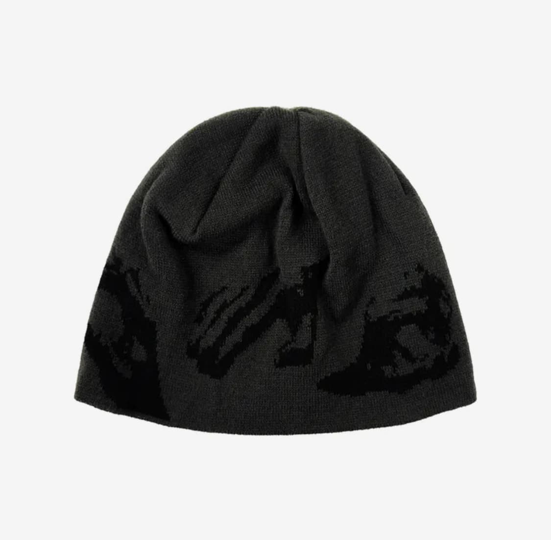 탄산마그네슘 자카드 핸드 그립 비니 차콜 상품이미지2