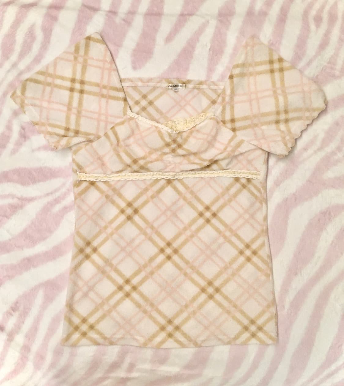 라떼갸루 초코딸기 체크 로걀탑 레이스 히메갸루 상품이미지3