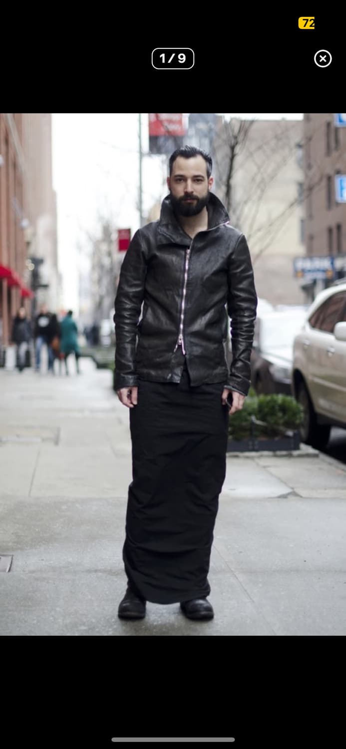 릭오웬스 14SS 다크쉐도우 스커트 치마 블랙 상품이미지1