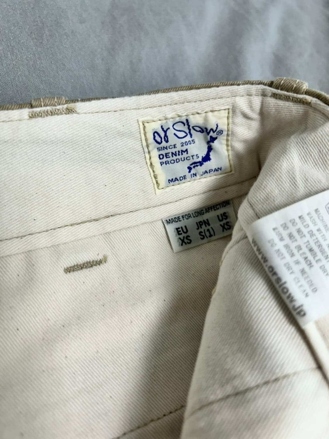 오어슬로우 빈티지핏 아미 트라우저 오피서 치노 새상품 상품이미지5