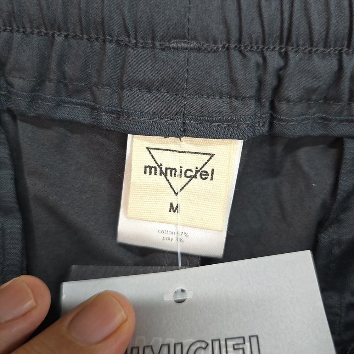새제품 미미씨엘 mimiciel 남자 코튼 반바지 M(32) 상품이미지4