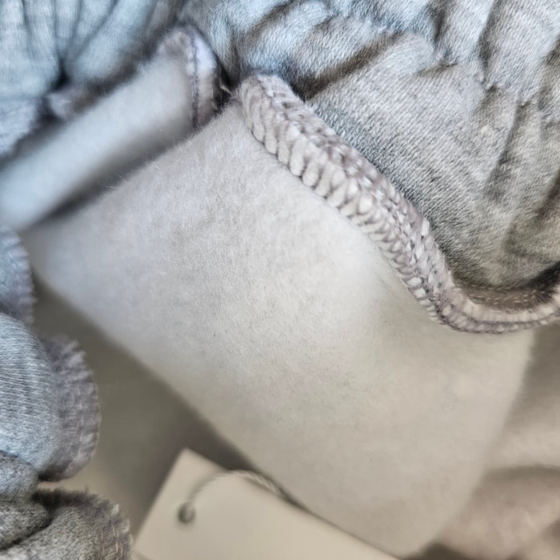 L 새제품) 시그니처 더블니 기모 바지 스웨트팬츠 멜란지그레이 남성 34 상품이미지5