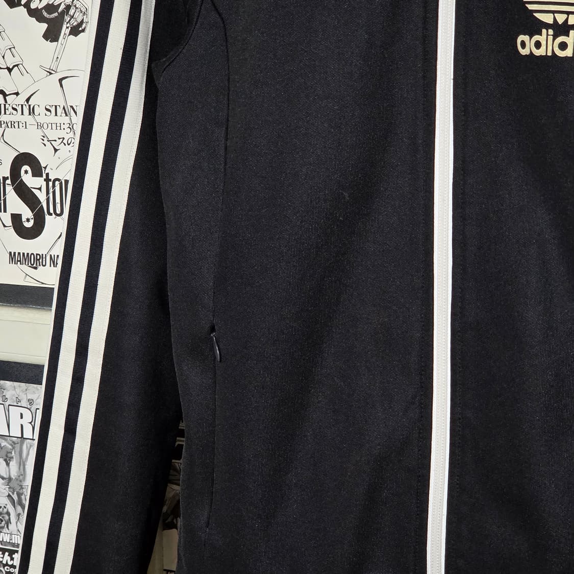 아디다스 유로파 블랙 슬림핏 져지 트랙탑 상품이미지4