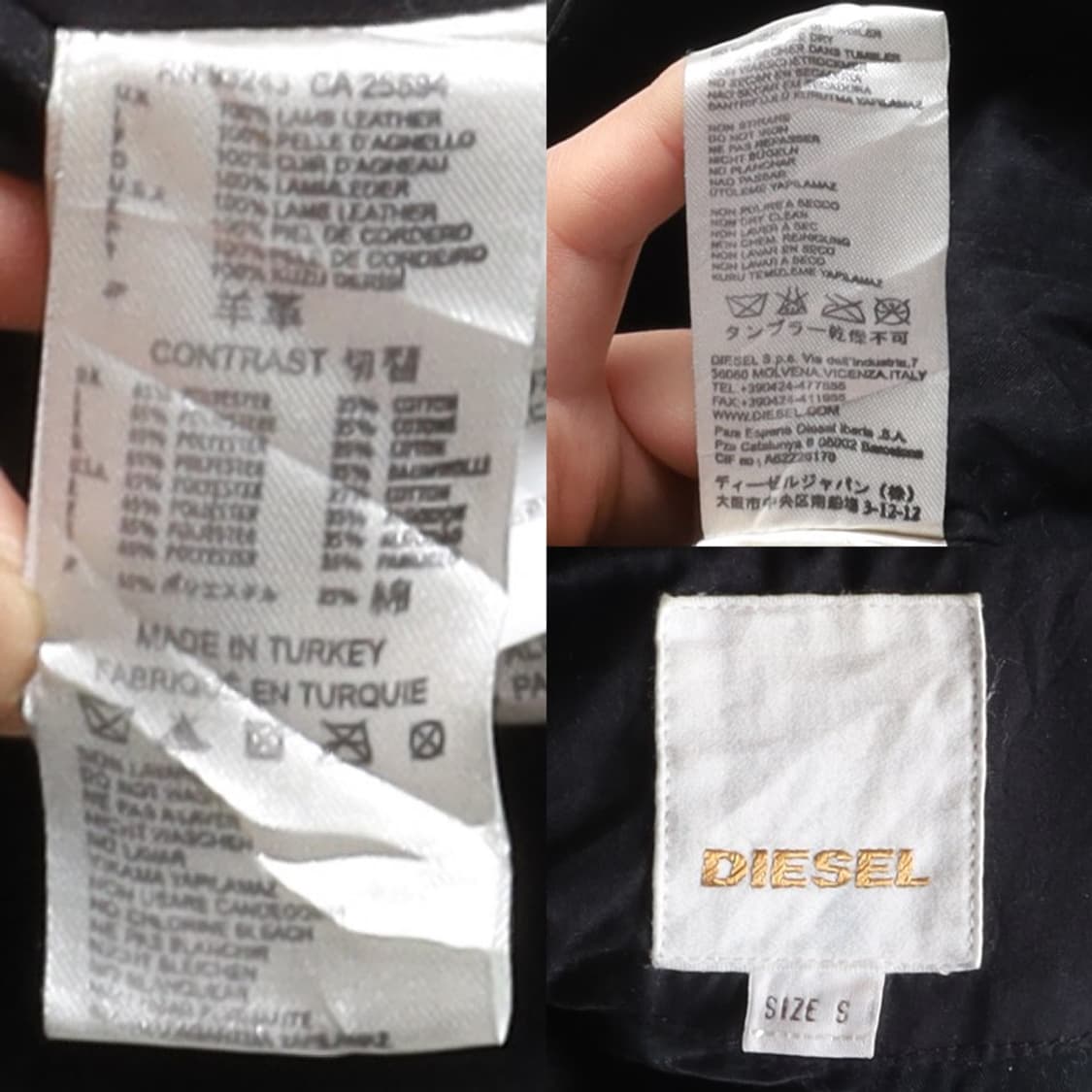 디젤 Diesel Lambskin Rider Jacket 
 상품이미지8