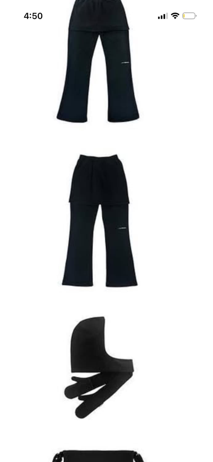 지초이 컴포트 24-006 플리스 스커트팬츠 40cm 블랙 사이즈1 상품이미지1