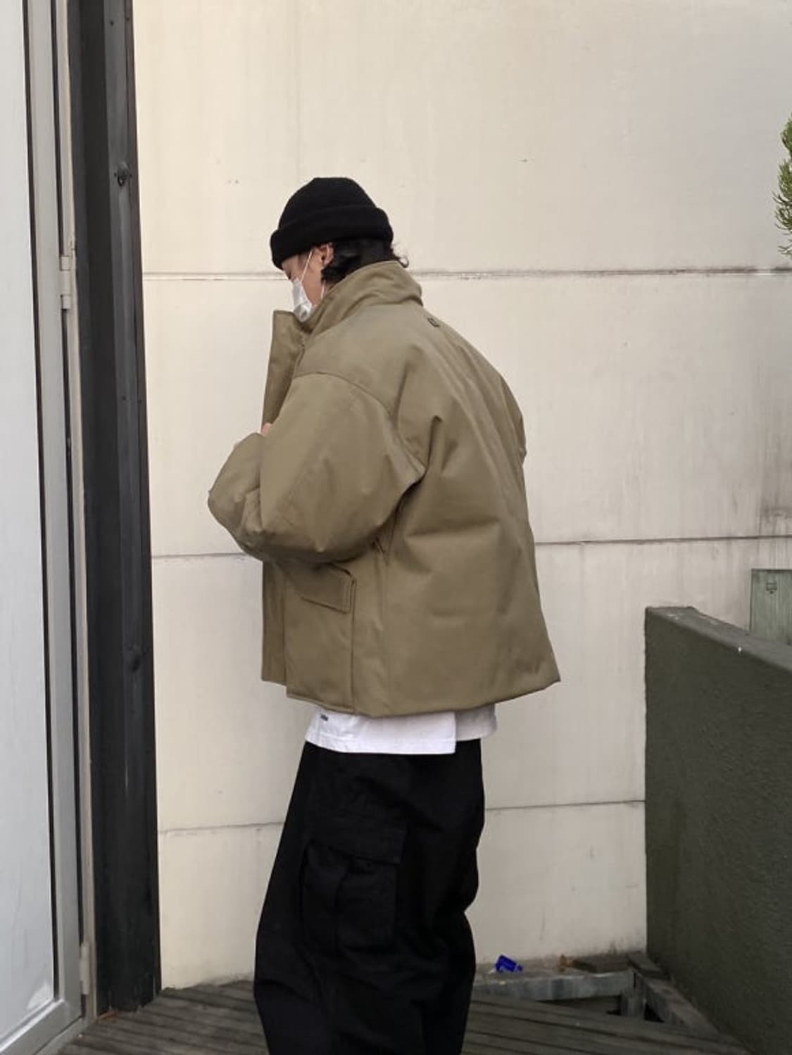 우영미 코듀라 패딩 베이지 48 상품이미지6