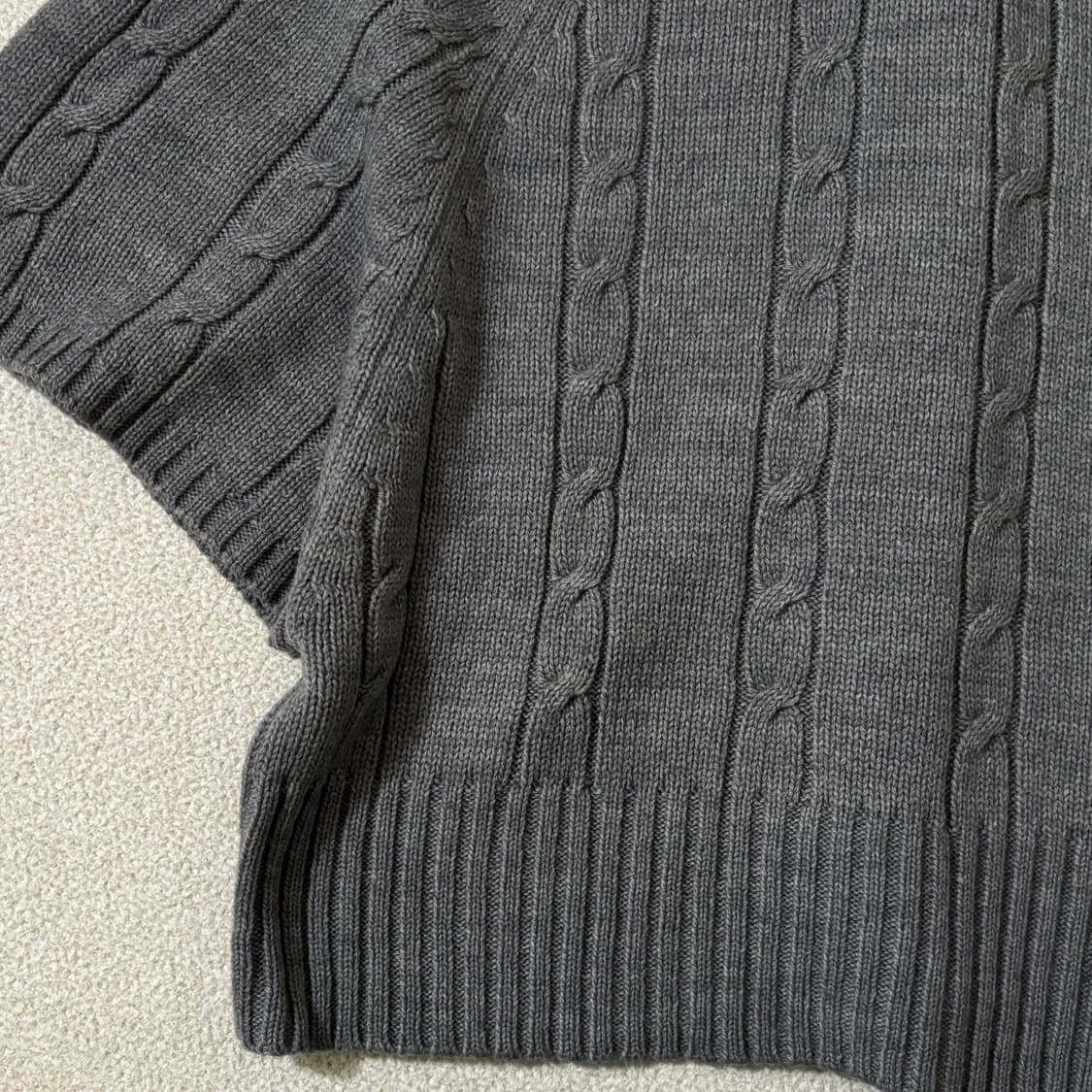 일본빈티지 그레이 니트케이프 상품이미지5