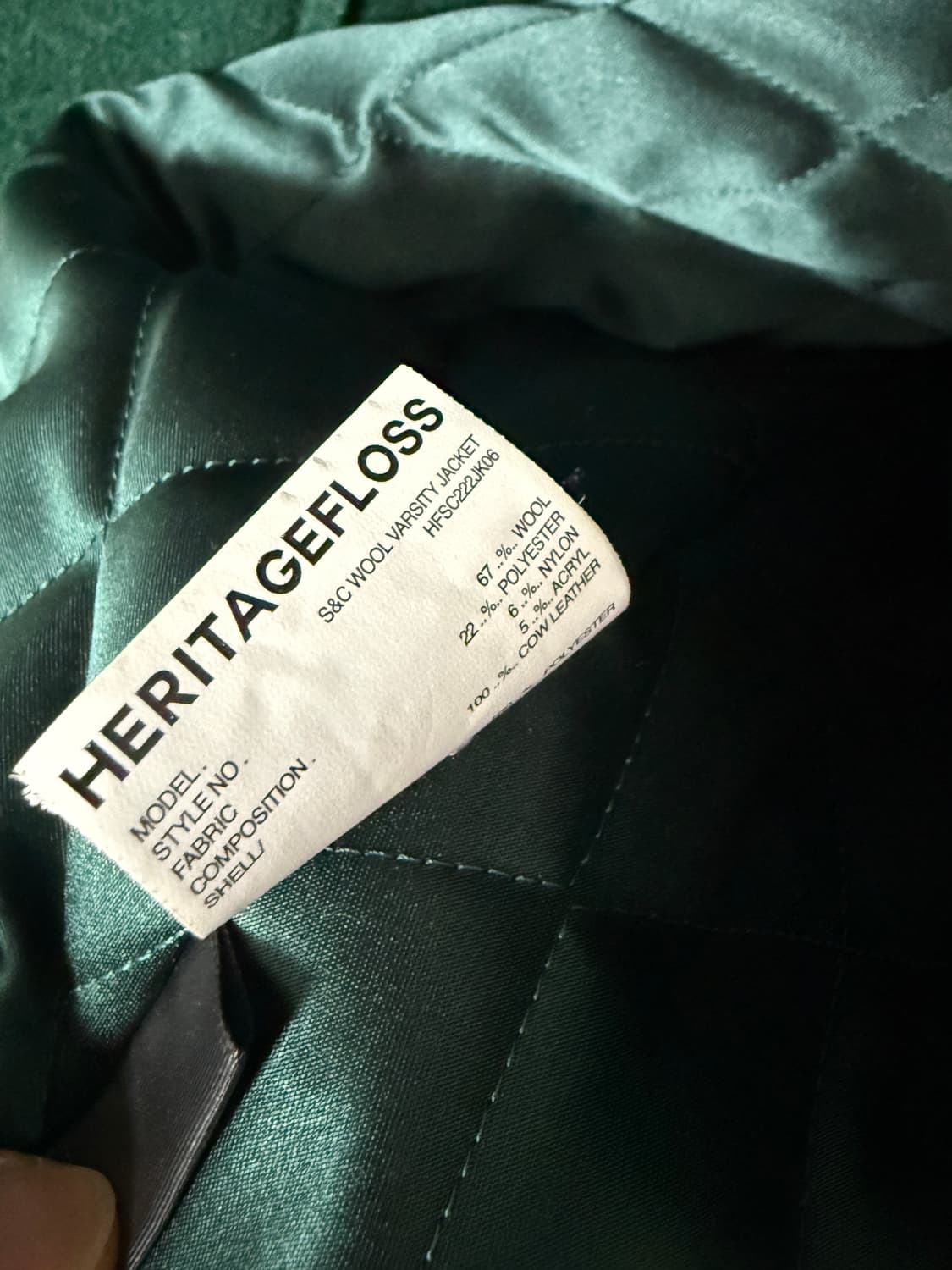 [M] 헤리티지플로스 바시티 자켓  상품이미지4