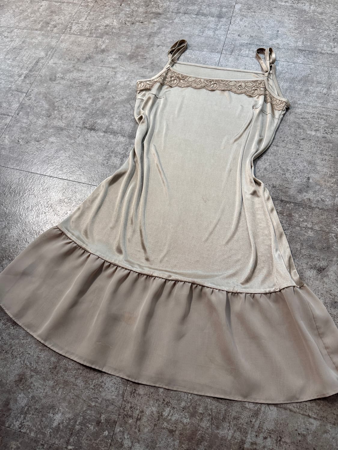 타이 넥 플라워 레이스 원피스 2pcs SET 상품이미지8