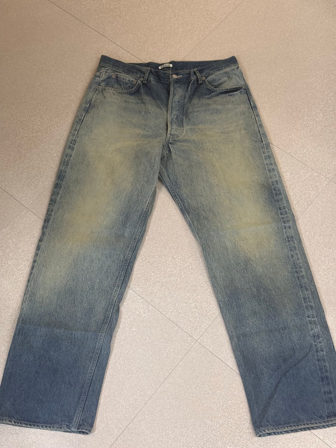 오라리 셀비지 페이디드 헤비 와이드 데님 5 상품이미지1