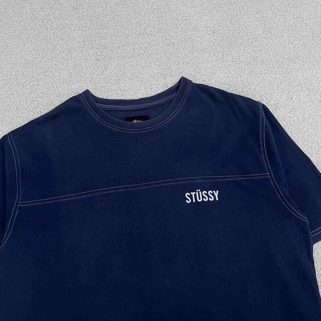 스투시 Stussy 스펠 로고 코튼 반팔 티셔츠 상품이미지4