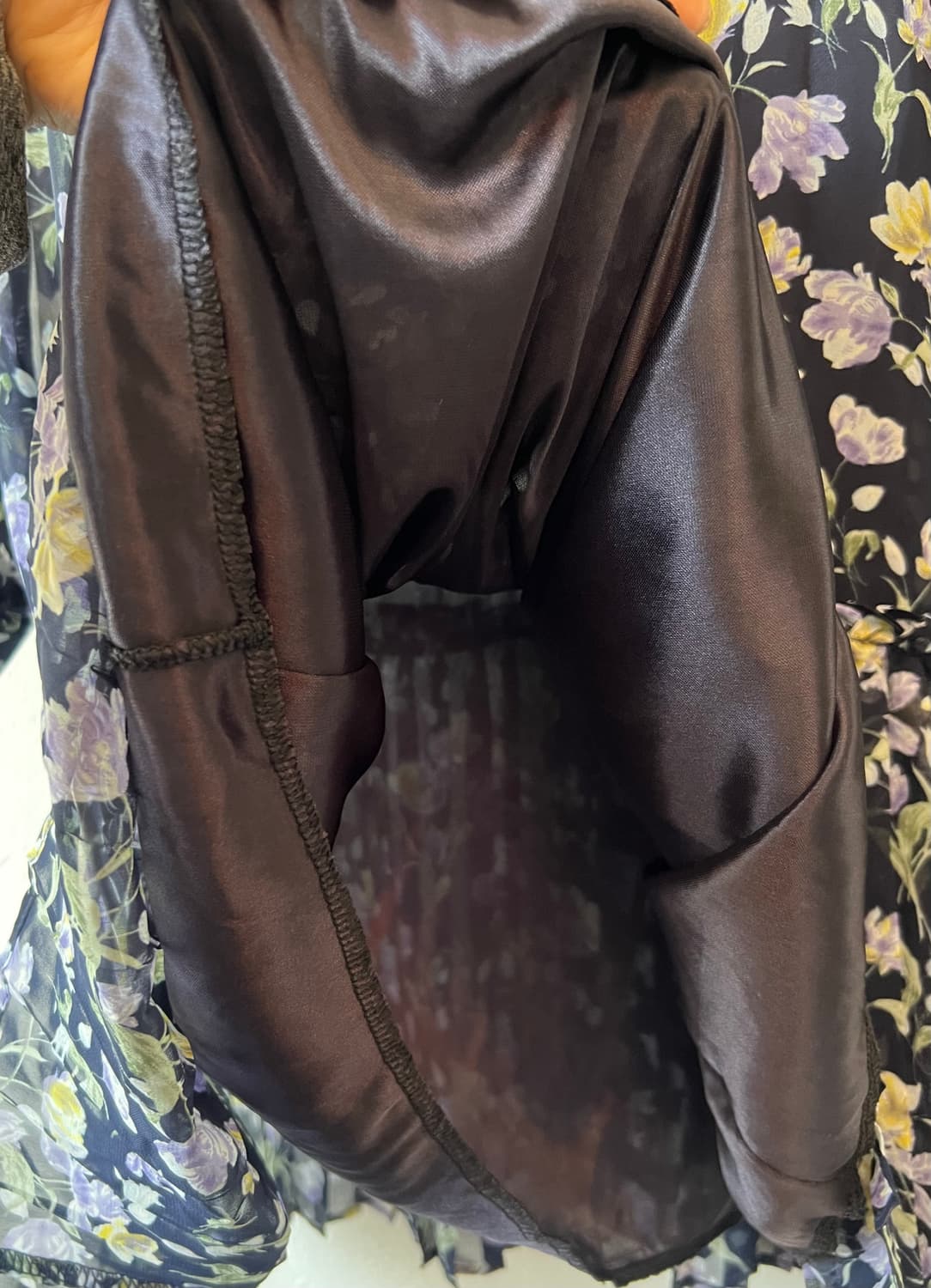 TOMOTOM'S 여성 네이비 플라워 쉬폰원피스  상품이미지6