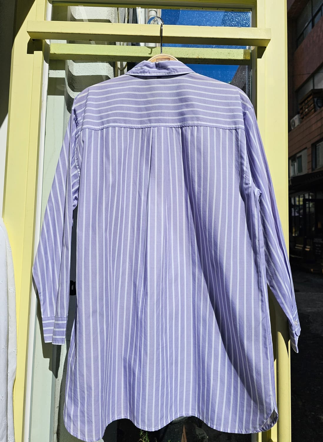 Japan 연보라 스트라이프 셔츠 상품이미지4