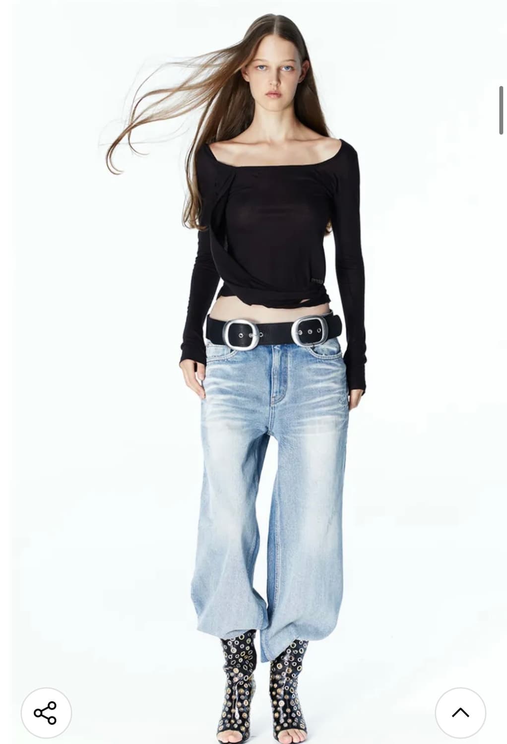 2000아카이브 카이아 드레이프 탑 상품이미지2