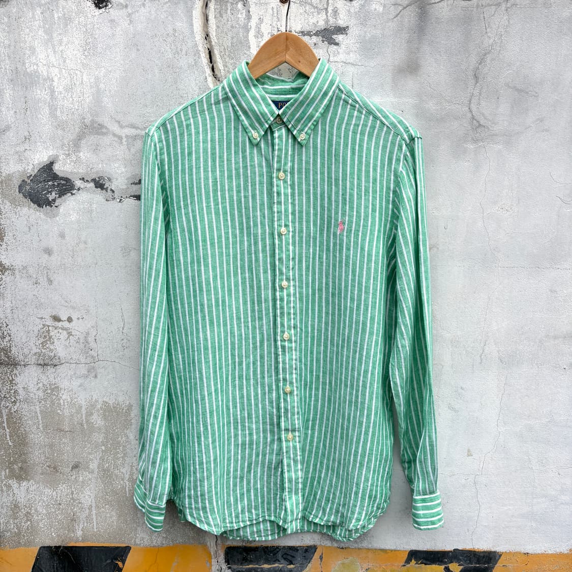 Polo 폴로 스트라이프 린넨 셔츠 상품이미지1