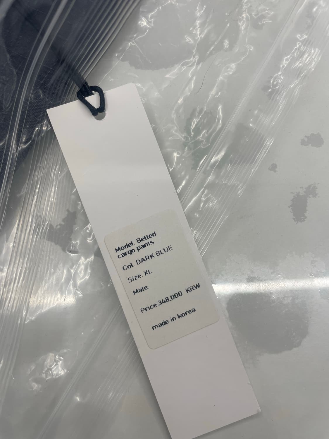 코스트퍼킬로 벨티드 카고 팬츠 - 다크 블루 XL 상품이미지4