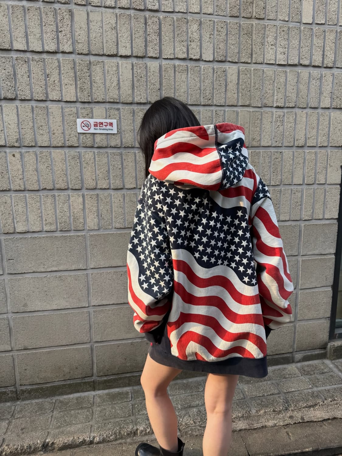 Supreme 14F/W 성조기 박스로고 후드티 상품이미지8