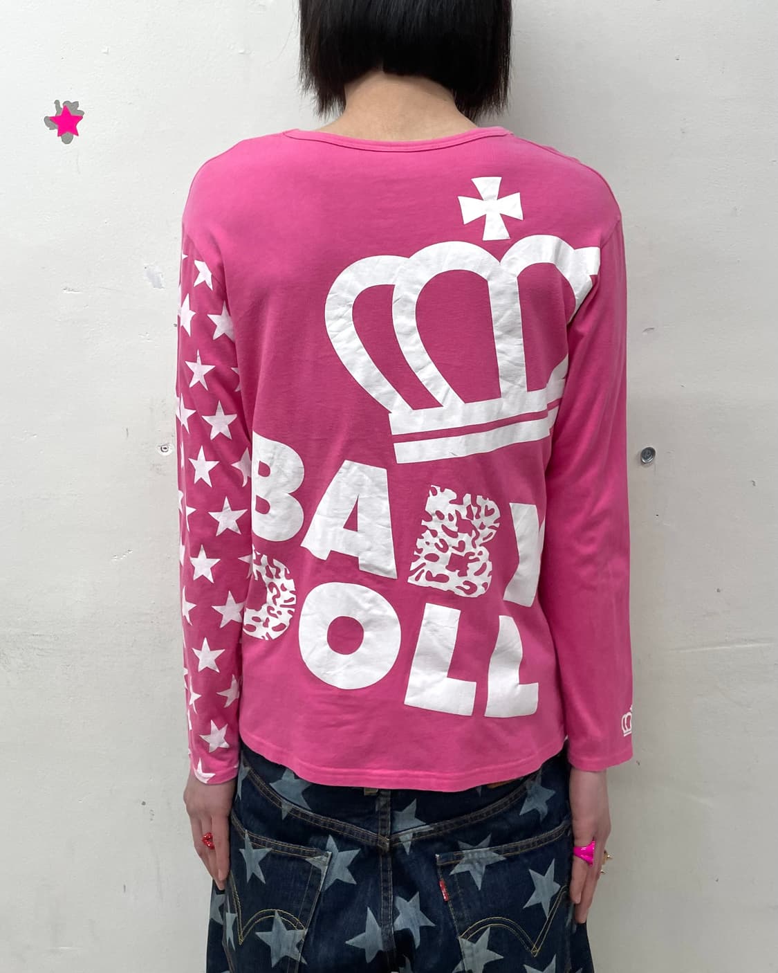 Baby doll Leopard Star Pink Long Sleeve  상품이미지2