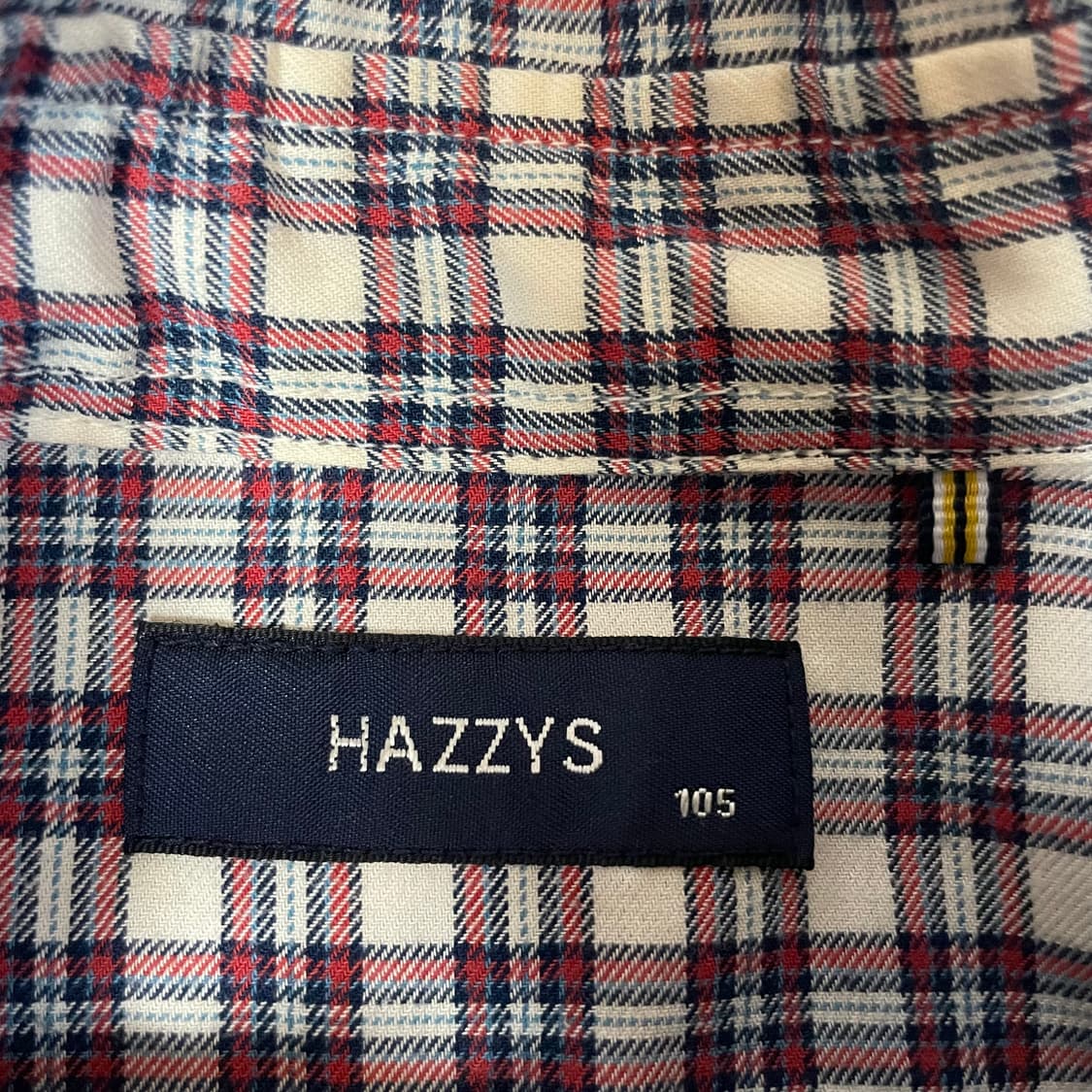 헤지스 버건디 블루 체크 패턴 옥스퍼드 셔츠 105 상품이미지4