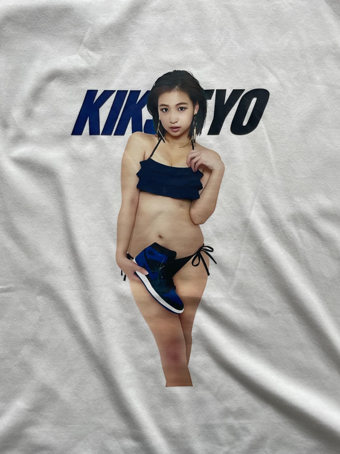 일본 그라비아 배우 Ayaka Sayama 부트 에로 프린팅 반팔 티셔츠 상품이미지1