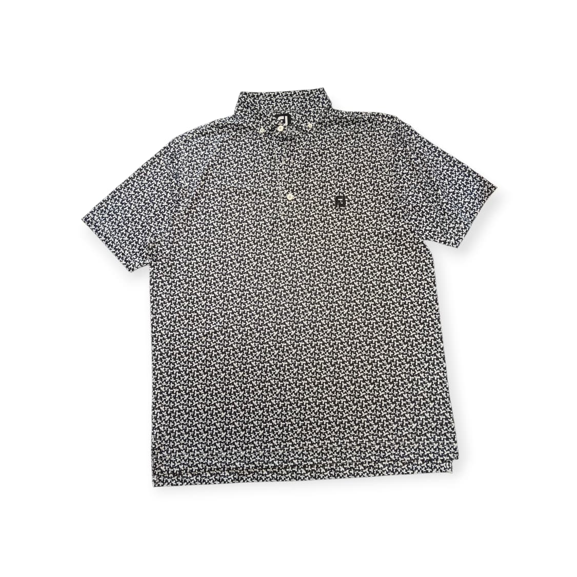 풋조이 플라워 패턴 반팔 셔츠 상품이미지1