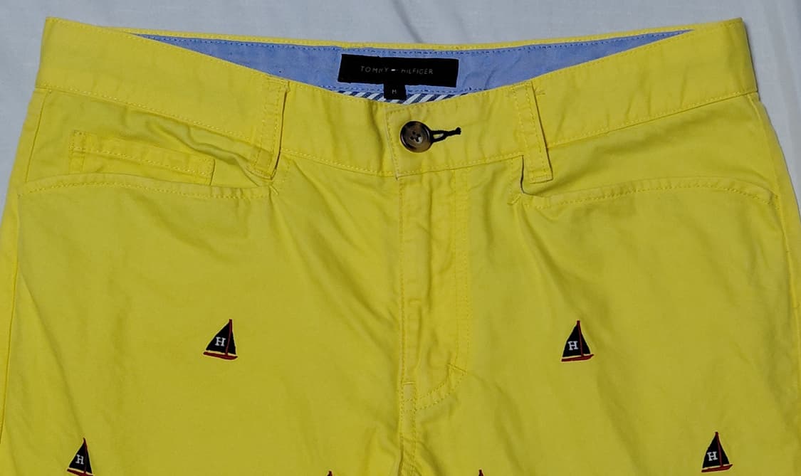 타미힐피거 요트 자수 크롭 팬츠 (옐로우/M) 상품이미지1