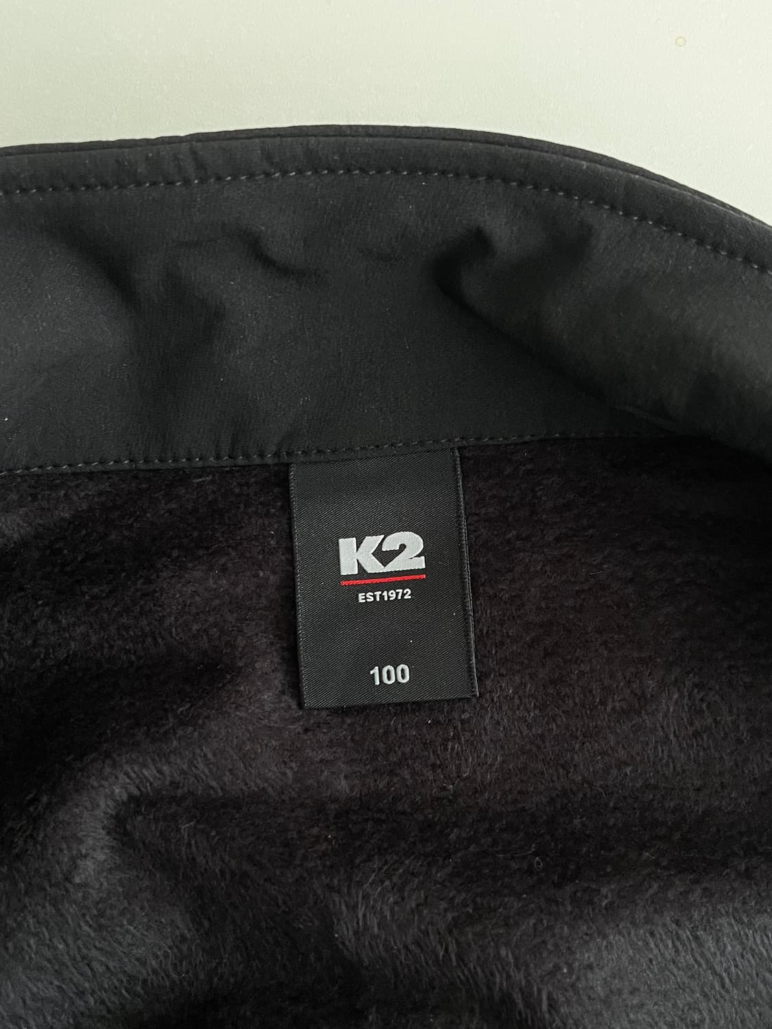 100) 새상품 K2 후리스 바람막이 자켓 블랙 상품이미지4