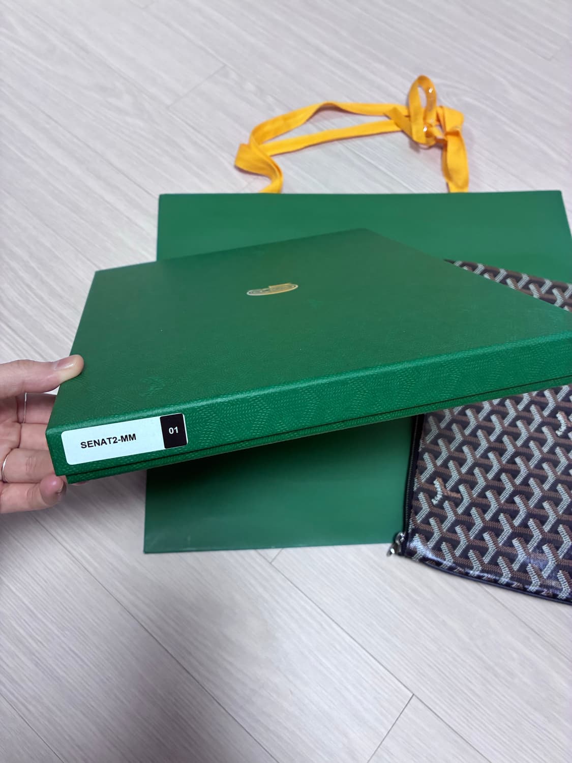 고야드 세나 MM 클러치 블랙 풀박스 상품이미지1