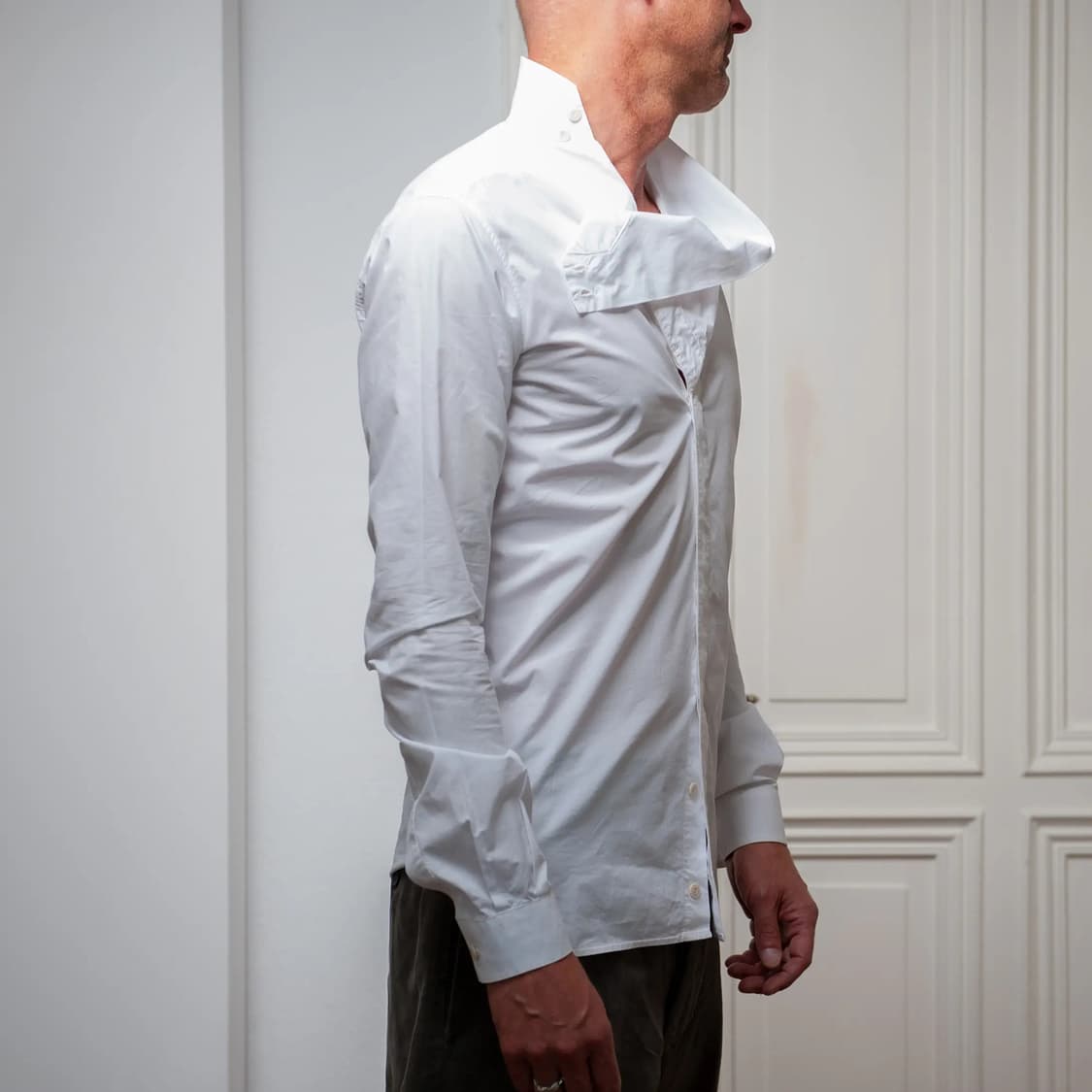 릭오웬스 - 15SS FAUN 하이넥 셔츠 - 화이트 - 42 상품이미지10