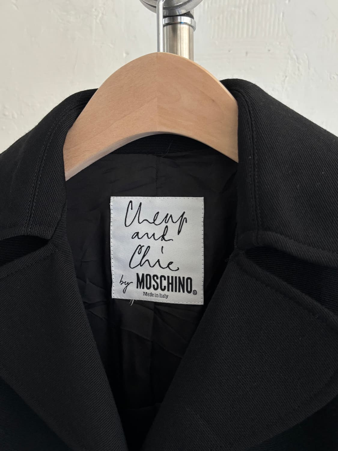 Moschino 모스키노 블랙 숏 울 자켓 상품이미지6