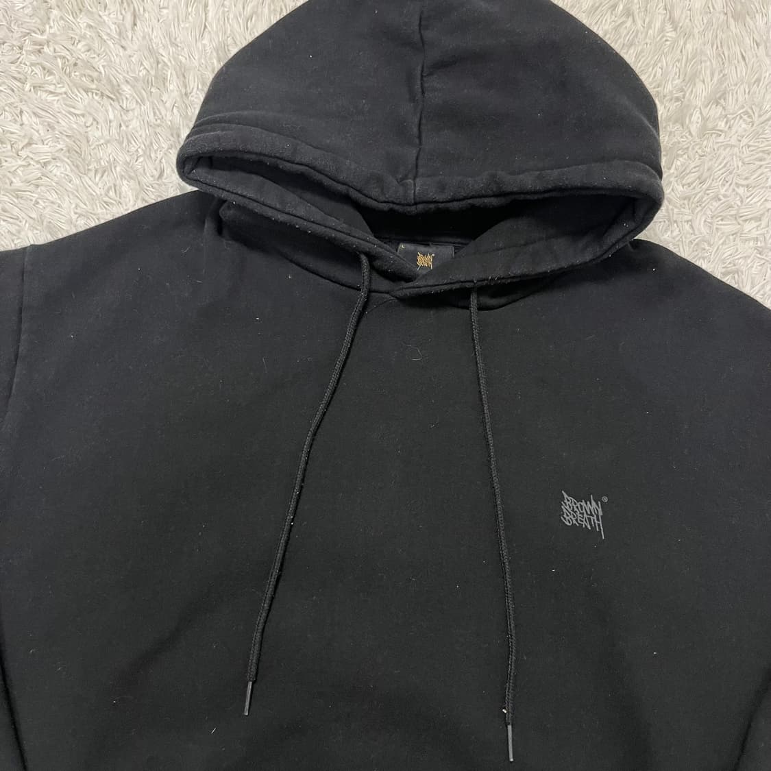 Brown Breath black hoodie 상품이미지6