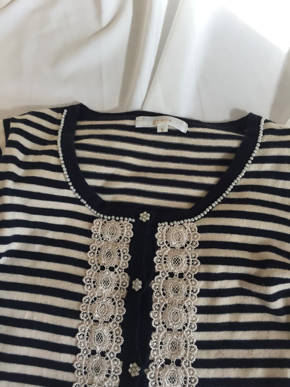 꽃단추 가디건 상품이미지2