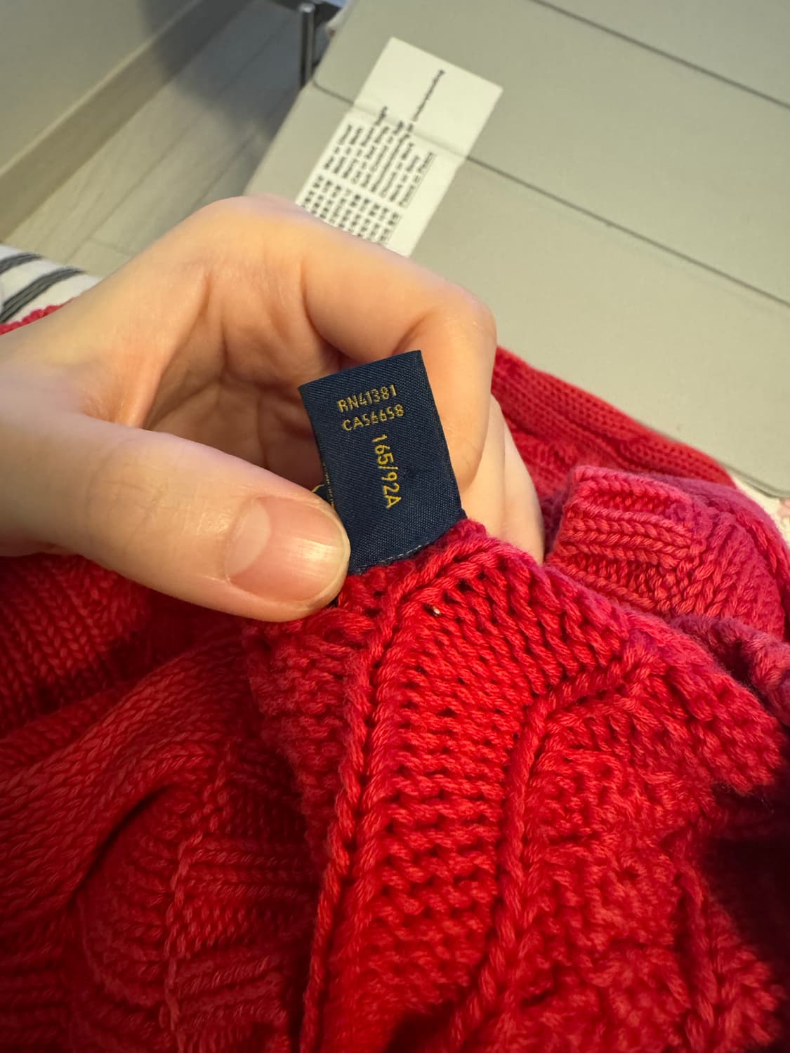 폴로 꽈배기 니트 상품이미지5