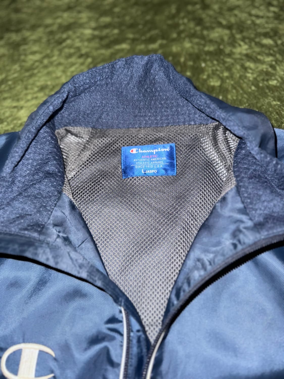 [L] 챔피온 재팬 엠브로이더리 로고 트랙 자켓 네이비 상품이미지3