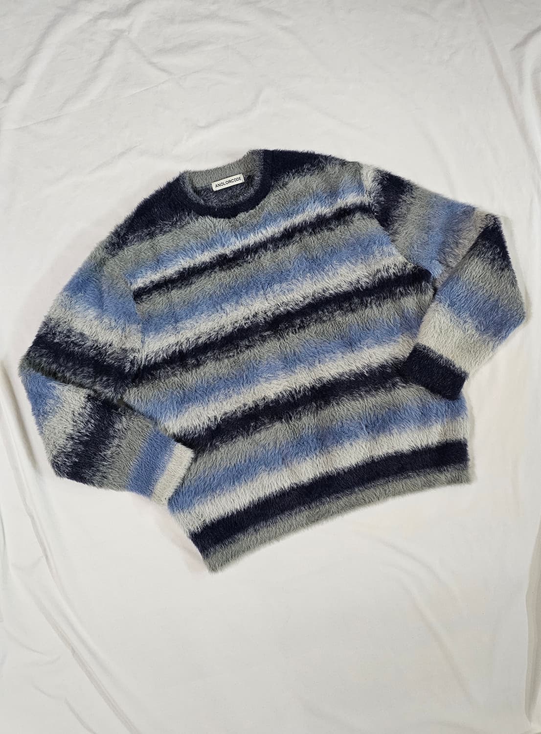 [L] ANOLORCODE 어널러코드 스트라이프 멀티 니트 상품이미지5