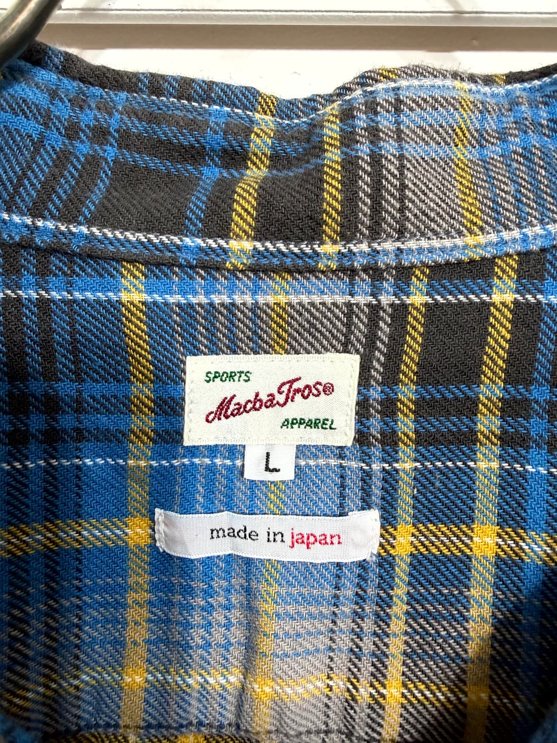 macba Jros 체크 셔츠 (Made In Japan) 상품이미지5