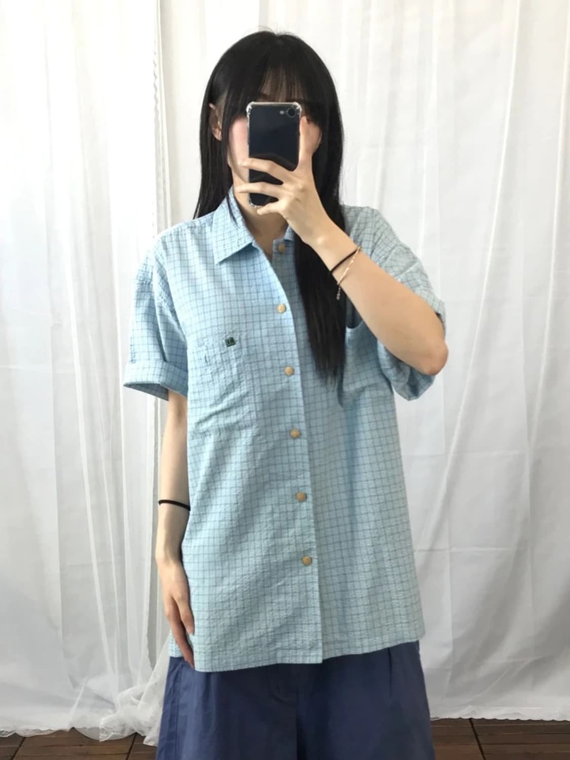 Montbell Bamboo Check S/S Shirt 상품이미지1