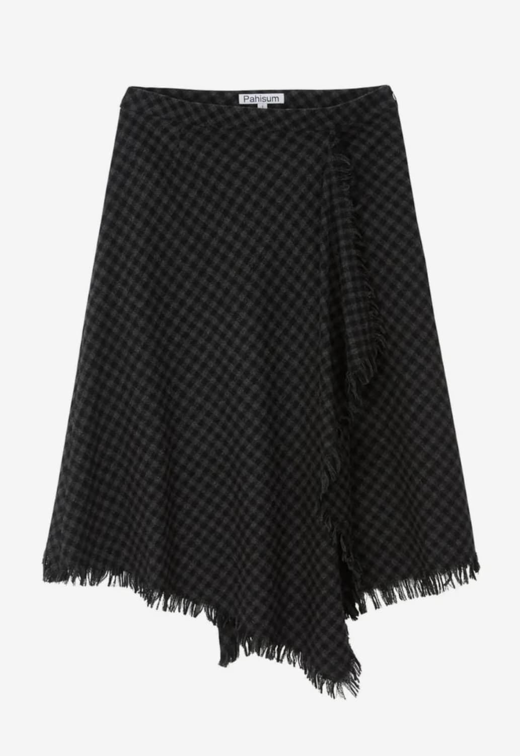 파히섬 텐스댄스 체크 드레이프 스커트 상품이미지1