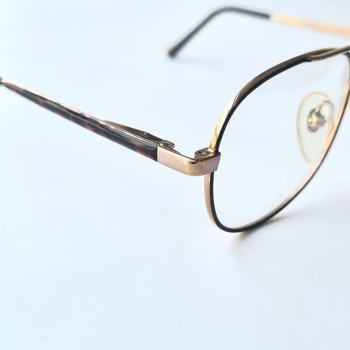 데드스탁 미니멀 긱시크 완성, 슬림 메탈 더블 브릿지 안경테 742 상품이미지6