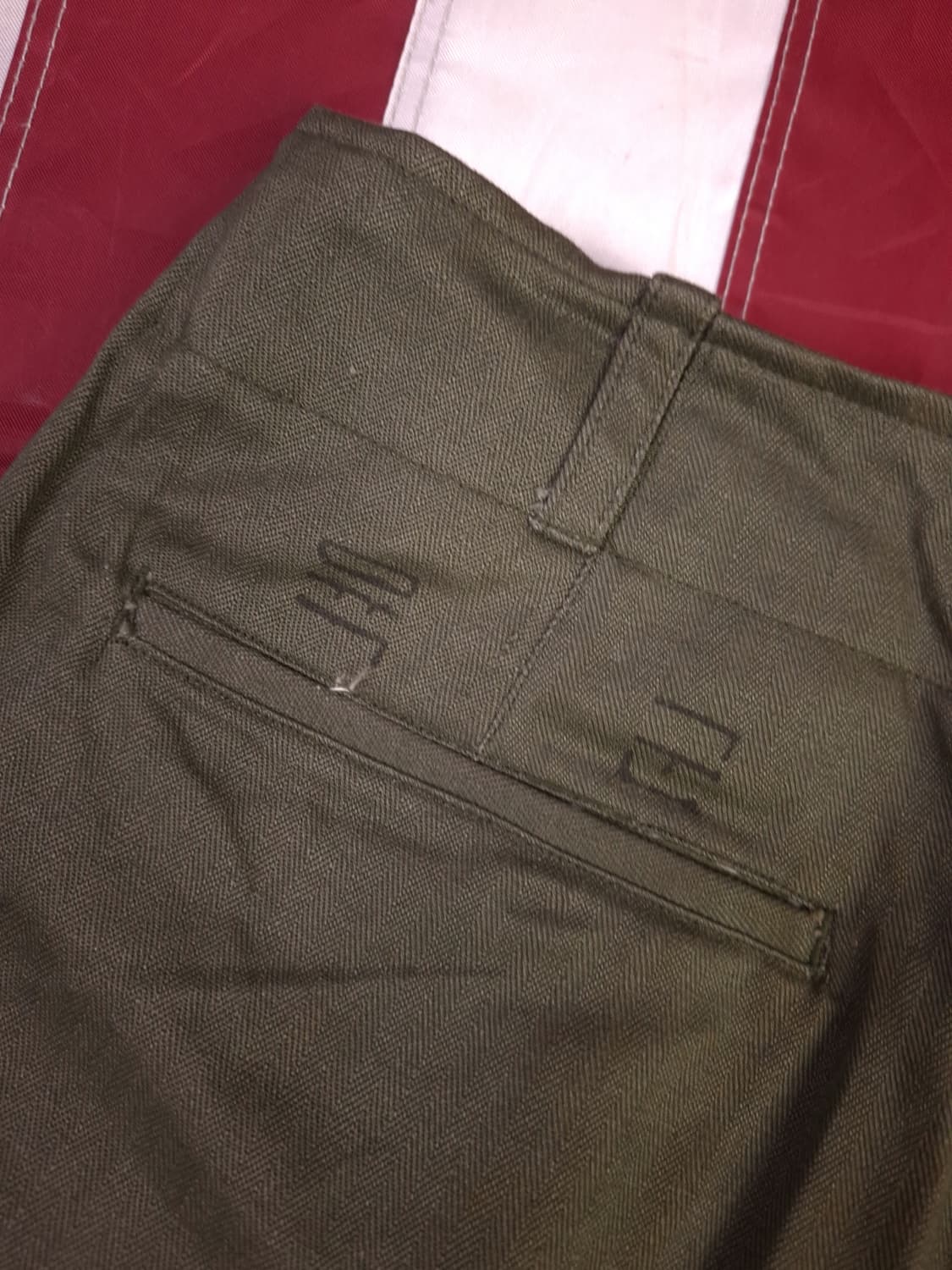 새제품 70's 국군용 HBT 전투복 바지 상품이미지6